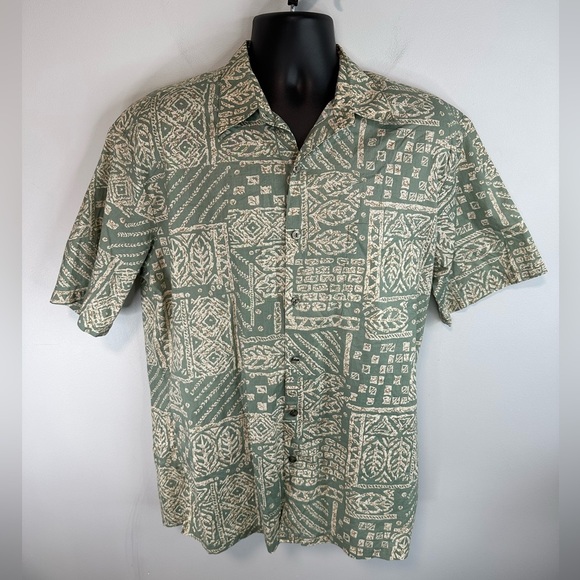 Tori Richard Other - Vintage Tori Richard Honolulu Hawaiian Shirt Short Sleeve Size M Green